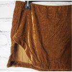 Free People ‎ Brown Velvet Mini Skirt Photo 3