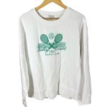 J.Crew Factory Tennis Volley Court Print Sweatshirt Size XL Photo 1