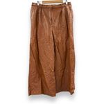 Slate + Willow RTR Brown Faux Leather High Rise Wide Leg Pants Sz XL Photo 1