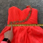 My Michelle Coral formal 1 beaded shoulder strap dance dress Photo 7