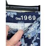 Gap 1969  Women's‎ Jeans Always Skinny Floral Mid-Rise Stretch Denim Blue 26/2R Photo 4
