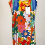 Gianni Bini NWT  GB multi Patterned Fitted Sun Dress Photo 1