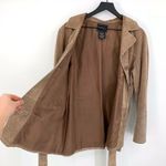 VTG OUTBROOK Suede Leather Jacket Tan L Size L Photo 6