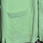 L.L.Bean Womens Mint Waffle Knit Hoodie Jacket Size XS Zip Up Heritage Green Photo 1