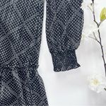 J.Crew NEW Factory Ruffle Tiered Mini Dress Black Light Khaki Photo 9