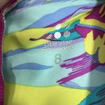 Title Nine Arabella Nimblene Halter Dress Purple Palm Trees Back Zip SUP Size 8 Photo 4