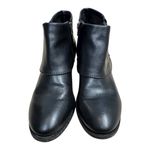 BOC by Born Atlanta Black Faux Leather Double Zip Ankle Booties Size 8.5 Photo 1