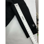 Jones New York Womans Jones NY Button Up Long Overcoat 14 W Black Wool Blend Photo 7