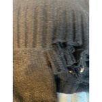 ANWND Los Angeles Black Distressed Eyelet Cropped Sweater Size Large Photo 2