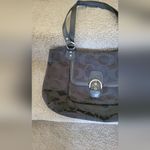 Coach  Black Signature Shoulder Bag Photo 1