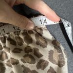 Como Blu Lounge Set Womens Small Beige Leopard Print Sweatshirt Joggers Knit Tan Photo 13