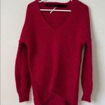 Free People All Mine Alpaca Sweater Pullover Oversized Raspberry Balloon Sleeves Photo 2