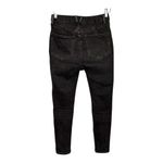 We The Free  Charcoal Black Whiskered Stretch Skinny‎ Jeans Denim Women Size 28 Photo 3