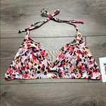 Hurley  Floral Two Piece Bikini Swim Suit Multicolor Pink Orange Surf Size XL Photo 4