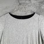 IC by Connie K Fringe Tunic Top Women Large Gray Black Casual Comfy Lagenlook Photo 3