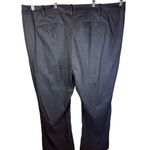 Lane Bryant  Plus Size 28 Charcoal Pleated Wide Leg Trousers Pockets‎ Office Photo 3