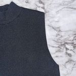 Bardot  Sleeveless Mock Neck Bodysuit Ribbed Black Women 10/L Goth Grunge City Photo 2