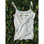Aerie  white cami WHO NEEDS MISTLETOE? Christmas Cami Sz M Photo 2
