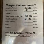 Metaphor ‎ V neck multicolor multiprint maxi dress, size XL Photo 7