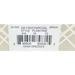 Dana Buchman Sweater Dress With Scarf XL Gray Ribbed Fit Flare Timeless Career Photo 11