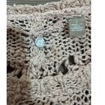 Anthropologie Sylt Boucle Pointelle Pullover Sweater Knitted Knotted Pink croche Photo 3