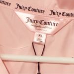 Juicy Couture  Size XL Pink Satin 2 Piece Shorts Button Down Spellout Pajama NEW Photo 2