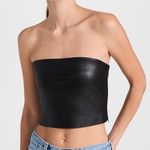 Susana Monaco Faux Leather Crop Tube Top Photo 1