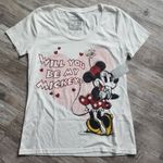 Disney Minnie Mouse Heart "Will You Be My Mickey?" Valentine Womens T Photo 9