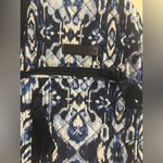 Vera Bradley  Sling Backpack Travel Bag in Ikat Island Blue Quilted Cotton EUC Photo 7