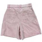 Mango  Striped Denim Shorts Pink Photo 3