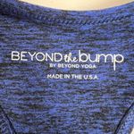 Beyond the Bump Beyond Yoga Heathered Navy Blue/Black Sleeveless Tank Top Size S Blue Photo 4
