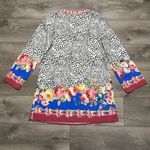 Johnny Was  Oksana Animal Swim Cover Up‎ Tunic Long Sleeves Size Medium Photo 5