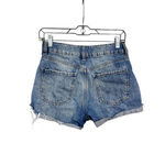 Garage  Denim Mom Jean Shorts Size 25 Distressed Casual Summer Blue Zip Vacation Photo 4
