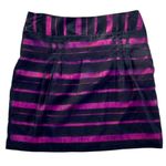 Apostrophe Women's Size 12 Black & Pink A-Line Skirt Semi Sheer Black Overlay Photo 11