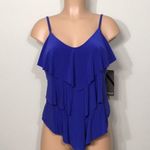 MAGICSUIT tiered tankini. NWT size 8 Blue Photo 5