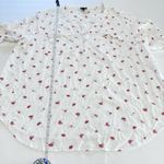 Torrid Harper White Lips Lollipops Rayon Slub 3/4 Sleeve Blouse Size 2X Photo 10