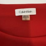 Calvin Klein  Rhinestone Red Black Sleeveless Scuba Stretch Sheath Dress Size 6 Photo 10