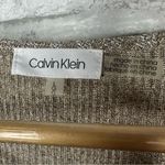 Calvin Klein Gold Ribbed Shimmer Cap Sleeve Ruched Blouse Size Large *Used Photo 9