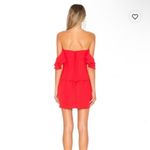 Amanda Uprichard  Red Off The Shoulder Mini Dress Photo 1