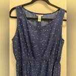 Mango MNG By  Navy Blue Polka-Dot Dress. Photo 1