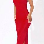 SheIn Sexy Red Open Back Maxi Dress Photo 0