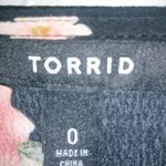 Torrid  0 Floral Black Heavy Fringe Cardigan Plus Photo 6