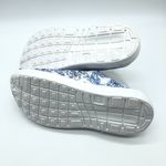 Sport Womens Rubber Clog Flats Floral Lightweight Blue White Size 41 US 10 Photo 3