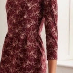 Boden Penny Dress Horse Print Sheath Pencil‎ Knee Length 3/4 Sleeve Red Size 6 Photo 0