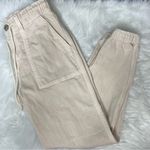 American Eagle  AE Stretch Tomgirl Utility Jogger pants Size 2 Khaki Cream Photo 3