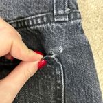 Madewell Black Relaxed Denim Shorts Mid Rise Raw Hem Jeans Womens Size 26 Photo 4