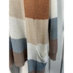 Pink Lily  Women's Striped Cable Knit Open Cardigan Sz Medium‎ Kimono Multicolor Photo 5