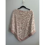 Barefoot Dreams  CozyChic Ultra Lite Poncho One Size Leopard Zebra Print Photo 1