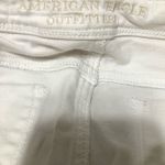 American Eagle  button fly stretch‎ cream cuffed jean shorts women’s size 0 Photo 2