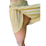American Eagle  OUTFITTERS Yellow & White Stripe Wrap Shorts ~ Women's Size SMALL Photo 3